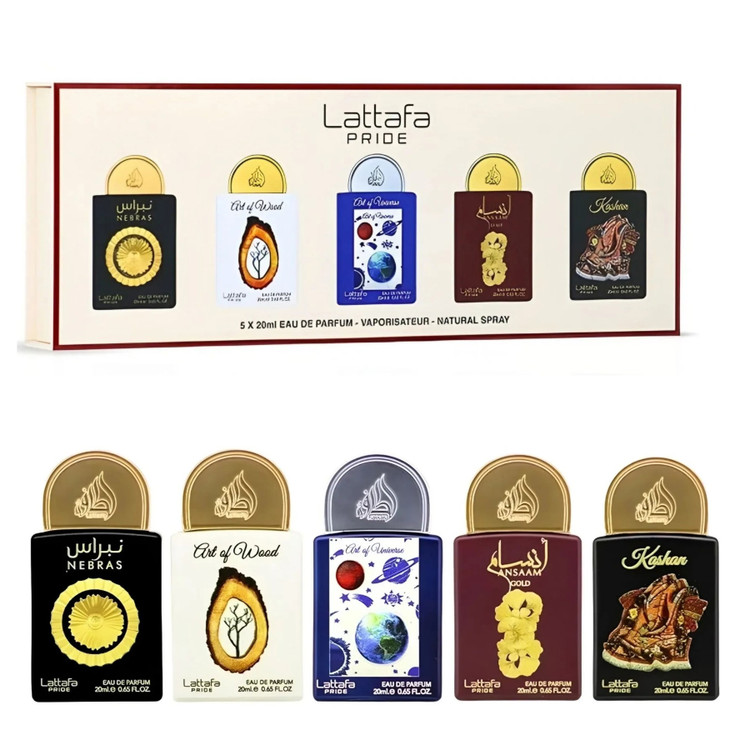 پک ادکلن ۵ عددی مینی لطافه پراید اورجینال Lattafa pride